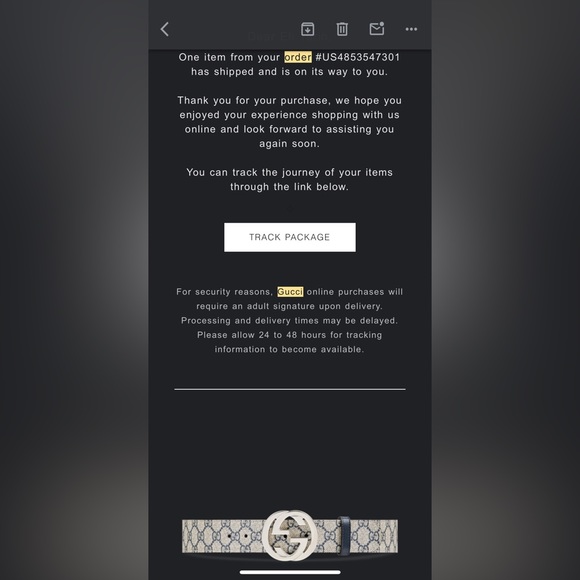 Gucci Size 90 belt - Picture 6 of 6